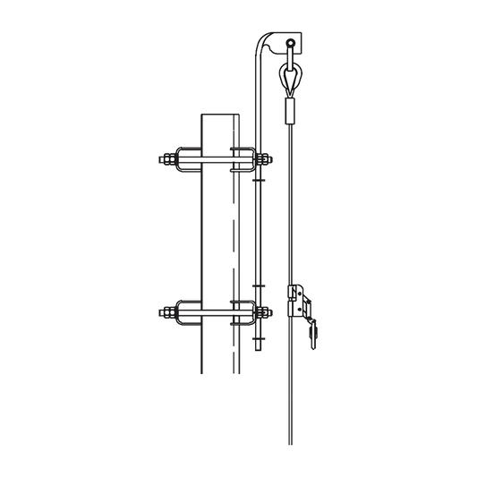 LÃ­nea de Vida hasta 57.9 Metros (190 pies). Compatible con lÃ­nea Super Titan. Carro de Seg. NO INCLUIDO.