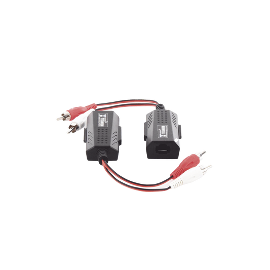 Balun Extensor de audio analogo estereo RCA a RJ45  / Distancia 800 mts/  Cable CAT5-6 / Conector 100% COBRE / protecciÃ³n TVS, Calidad PREMIUM