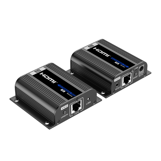 Kit Extensor HDMI para distancias de 50 metros / Soporta resoluciones 4K / Cat 6, 6a y 7 / Salida Loop en el Tx para visualizaciÃ³n local /  ConfiguraciÃ³n EDID / Soporta control remoto del equipo fuente / Alimente solo el Tx
