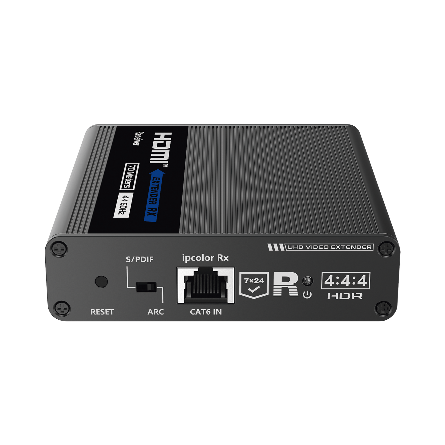 Receptor Compatible para Kits TT- 676 / 4K@60Hz con IR / Distancia de 70 Metros / ConexiÃ³n en Cascada de hasta 10 Receptores con TT676.