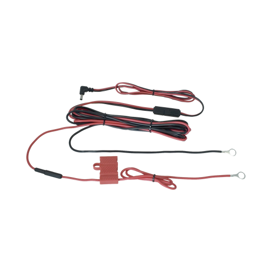 ArnÃ©s de corriente para conectar los cargadores endura de 1 2, 6, 12 cavidades a baterÃ­a vehicular.