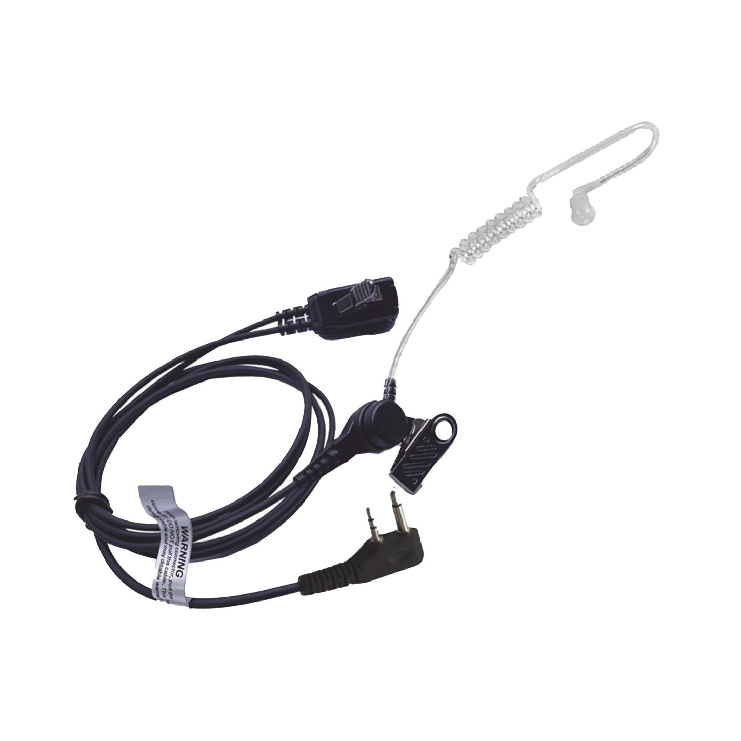 MicrÃ³fono - audÃ­fono de solapa con tubo acÃºstico transparente para ICOM IC-F11/ 14/ 3021/ 3013/ 3103/ 3003/ 1100D/2100D/ICF200