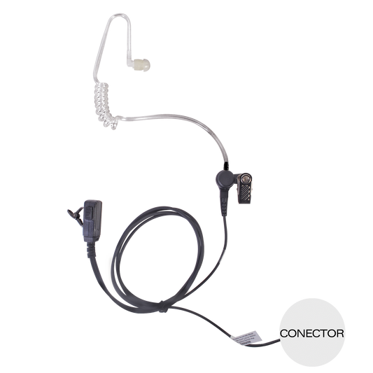 MicrÃ³fono - audÃ­fono de solapa con tubo acÃºstico transparente para NXPOC-130