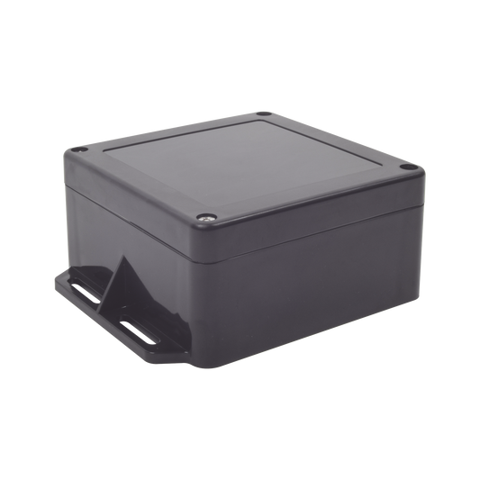 Gabinete PlÃ¡stico Negro para Exterior (IP65) de 120 x 120 x 60 mm Cierre por Tornillos.