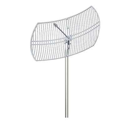 Antena direccional de rejilla  5.7 - 5.8 GHz 30 dBi Dimensiones 90 x 60 x 38 cm / Peso 4.5 kg