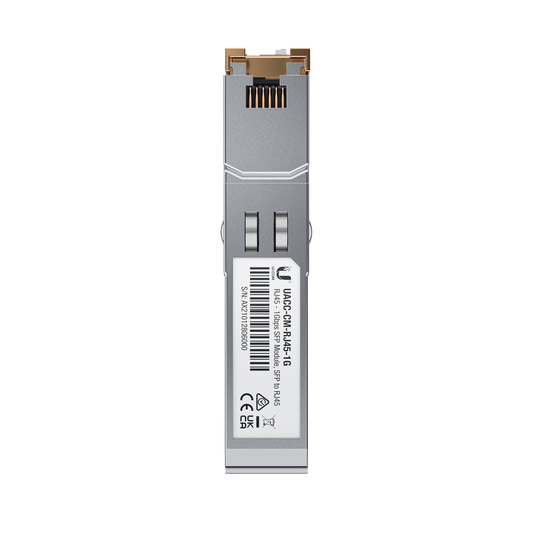 UFiber MÃ³dulo de fibra SFP convertidor a cobre RJ45 10/100/1000 Mbps, distancia hasta 100 m