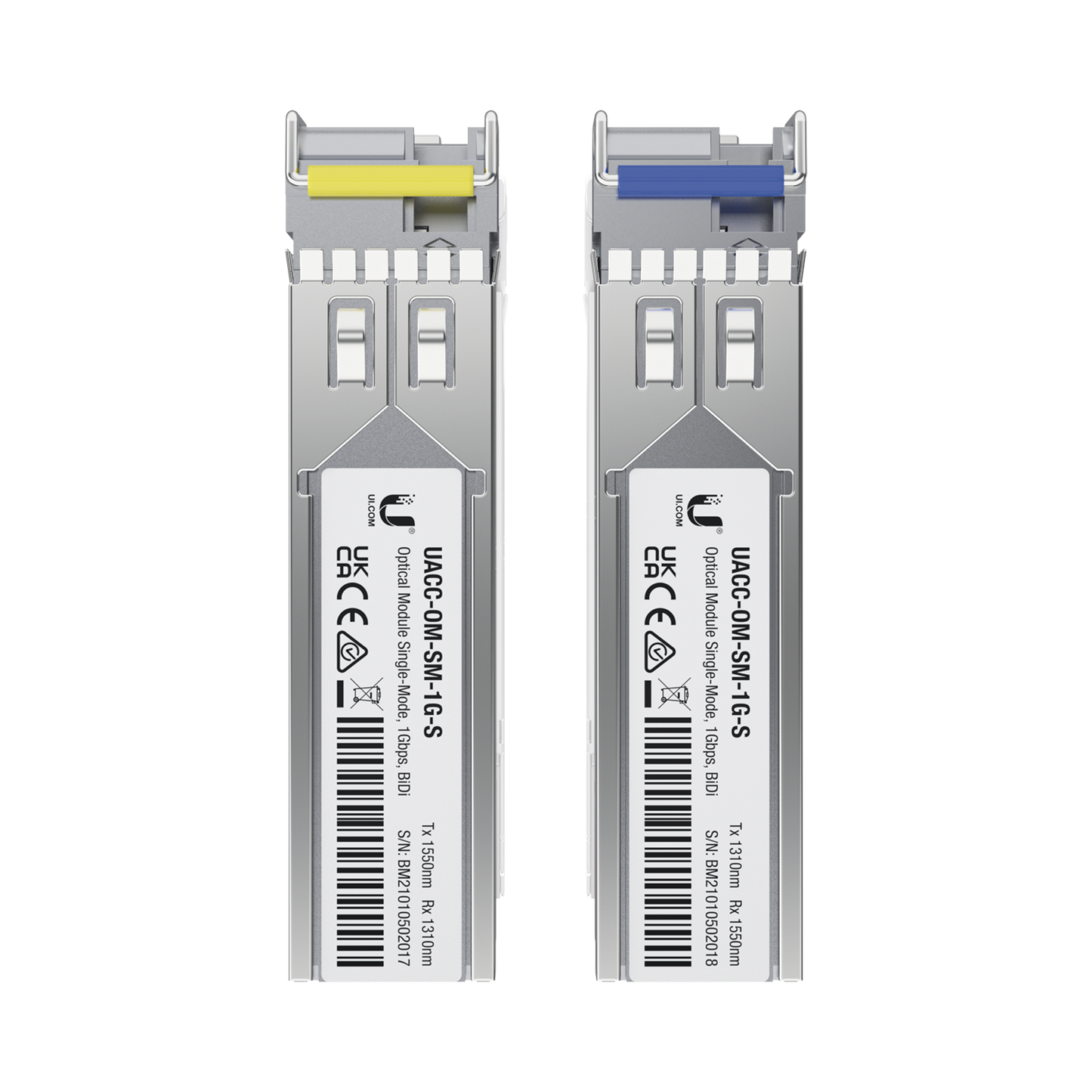 UFiber MÃ³dulo SFP, transceptor MiniGibic MonoModo 1.25 Gbps, distancia 3km, un conector LC, incluye 2 tranceptores