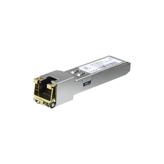 UFiber MÃ³dulo Ethernet RJ45 a SFP+ 1/10 Gbps, distancia hasta 100 m (1 Gbps) o 30 m (10 Gbps)