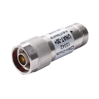 Atenuador en LÃ­nea de 30 dB, 0.5 Watt MÃ¡x., CD-6 GHz, Conectores N Macho-Hembra.