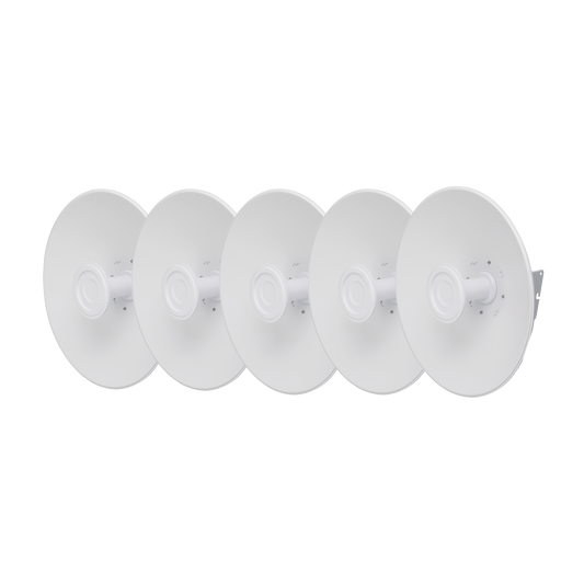 Kit de 5 Antenas tipo dish, compatible con equipos PrismStation e IsoStation de 27 dBi