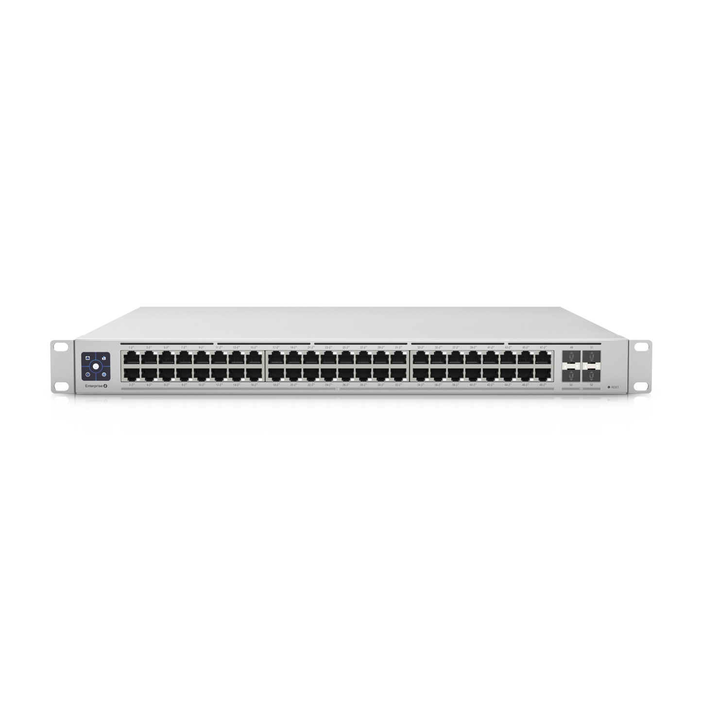 UniFi Switch Enterprise administrable capa 3, 48 puertos 2.5GbE RJ45 POE+, 4 puertos 10G SFP+, 720W, con pantalla tÃ¡ctil de 1.3"