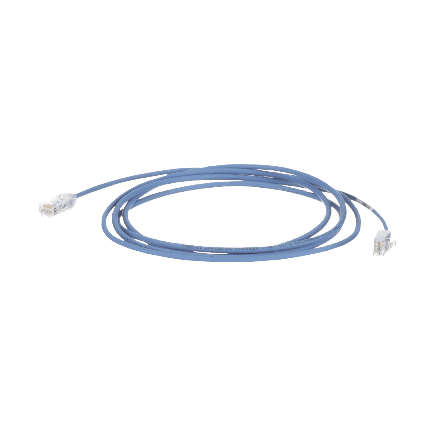Cable de Parcheo TX6, UTP Cat6, Diámetro Reducido (28AWG), Color Azul, 30ft