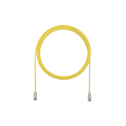 Cable de Parcheo TX6, UTP Cat6, DiÃ¡metro Reducido (28AWG), Color Amarillo, 3ft