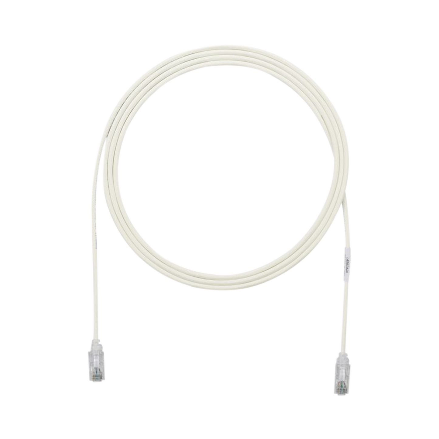 Cable de Parcheo TX6, UTP Cat6, DiÃ¡metro Reducido (28AWG), Color Gris, 7ft