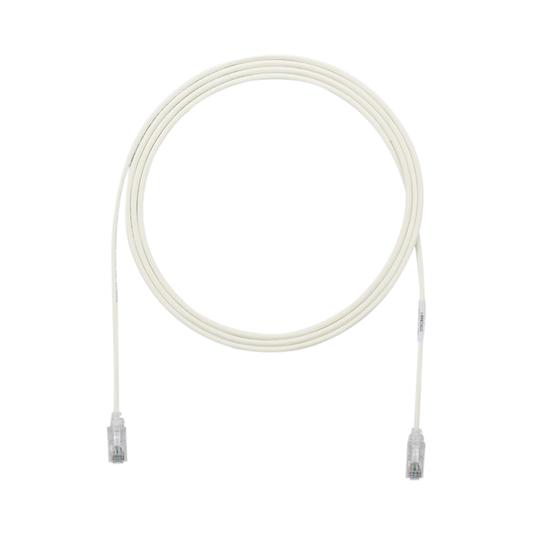 Cable de Parcheo TX6, UTP Cat6, DiÃ¡metro Reducido (28AWG), Color Gris, 7ft