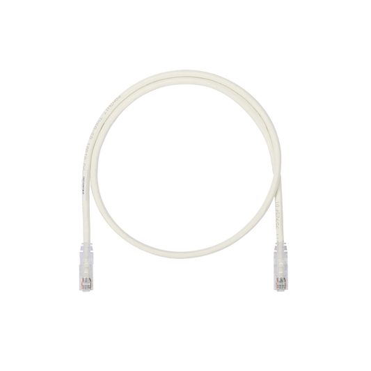 Cable de Parcheo UTP, Cat6A, 26 AWG, CM, Color Blanco Mate, 3ft