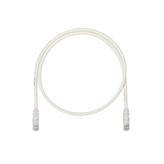 Cable de Parcheo UTP, Cat6A, 26 AWG, CM, Color Blanco Mate, 5ft