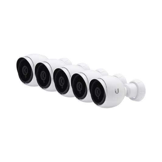 Kit de 5 Camaras IP UniFi 1080p para interior y exterior con microfono y vista nocturna, PoE 802.3af o pasivo 24 V