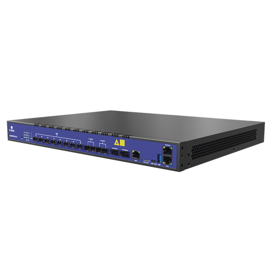 OLT de 8 Puertos XGSPON / 7 Puertos Uplink (1 Puerto RJ45 + 4 Puertos SFP28 + 2 Puertos QSFP28) /  Hasta 2,048 ONUs