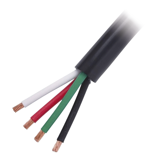 Cable ElÃ©ctrico de Uso Rudo 4 Hilos Calibre 18 AWG, Hasta 600 V. Rollo de 100 m.