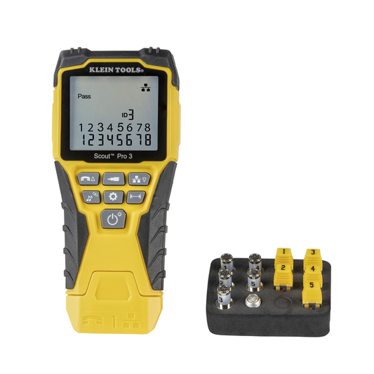 Kit Scoutâ„¢ Pro 3 Probador de Cables de Voz (RJ11/12), de Datos (RJ45) y de Video (Coaxial con conector F),