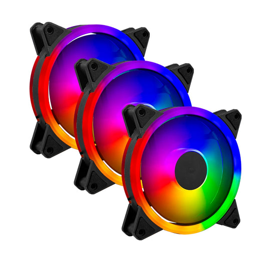 Kit 3 Ventiladores de 120mm Balam Rush Eolox Blaze EX30K: Velocidad: 1200 Rpm Flujo de aire: 31.3 CFM