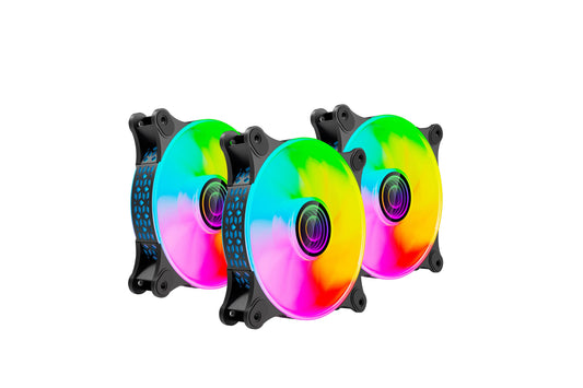 KIT DE VENTILADORES NA-0962 ARGB  6PINES VENTILADOR DE 120 MM