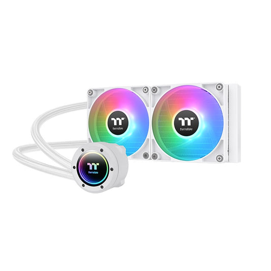 Enfriamiento Liquido Thermaltake TH240 V2 ARGB Sync All-In One Liquid Cooler Snow Edition (CL-W364-PL12SW-A), Color Blanco