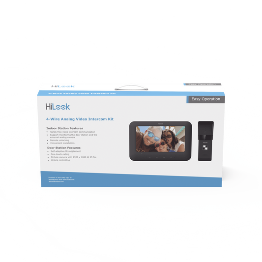 Kit de Videoportero AnalÃ³gico con Pantalla LCD a Color de 7" / Frente de Calle para Exterior IP65 / Salida de Relevador