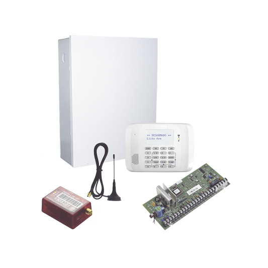 KIT de Panel de Alarma Hibrido/Teclado 6162RF Y Comunicador MN01LTEM - 2 años de servicio incluidos