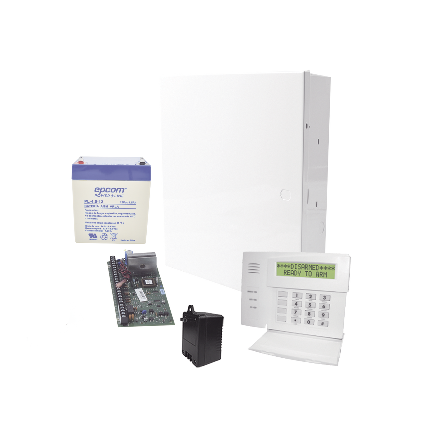 Sistema de Alarma VISTA48LA con 4 Zonas en Teclado, Incluye  Batería y Transformador