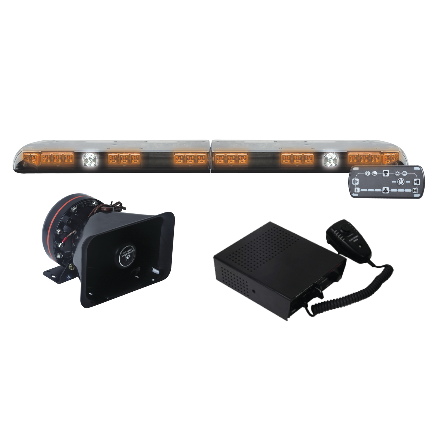 Kit para equipar unidades de construcciÃ³n o seguridad privada, con barra de luces Vantage ultra brillante de 48", 64 LED de ultima generaciÃ³n