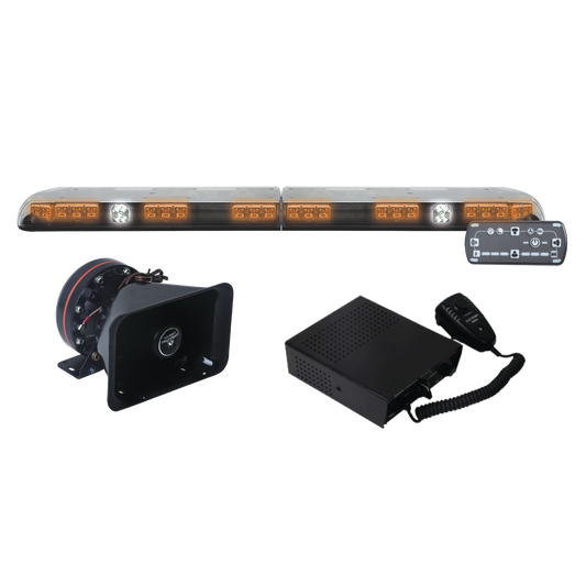 Kit para equipar unidades de construcciÃ³n o seguridad privada, con barra de luces Vantage ultra brillante de 48", 64 LED de ultima generaciÃ³n