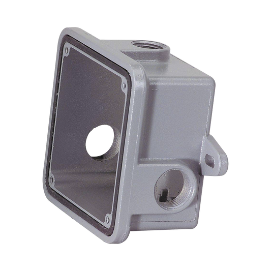 Caja trasera resistente a la intemperie,  metÃ¡lica, gris, accesorio federal signal