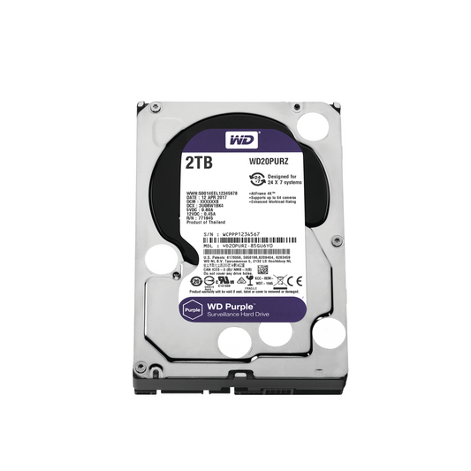 Disco Duro PURPLE de 2TB / 3 AÃ‘OS DE GARANTÃA / Para Videovigilancia