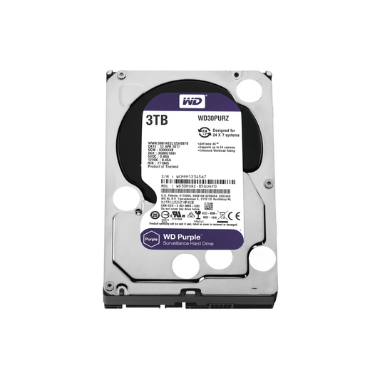 Disco Duro PURPLE de 3TB / 3 AÃ‘OS DE GARANTÃA / Para Videovigilancia