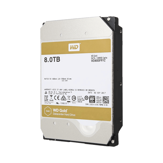 Disco Duro Gold de 8TB / Clase Enterprise / 5 AÃ‘OS DE GARANTÃA