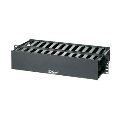 Organizador de Cables Horizontal PatchLink, Doble (Frontal y Posterior), Para Rack de 19in, 2UR | PANDUIT