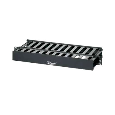 Organizador de Cables Horizontal PatchLink, Doble (Frontal y Posterior), Para Rack de 19in, 1UR | PANDUIT