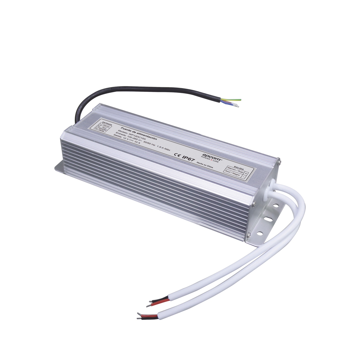 Fuente De Alimentacion Para Intemperie Waterproof 12 V @ 10 A