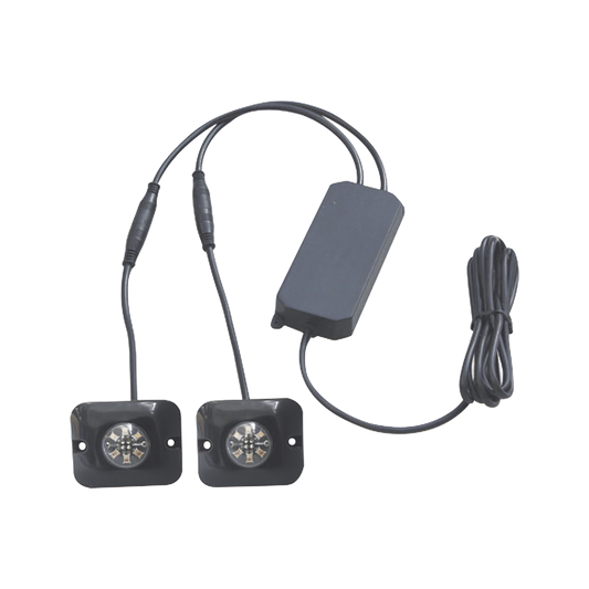 Estrobos Ocultos de 6 LED, Color Ã¡mbar