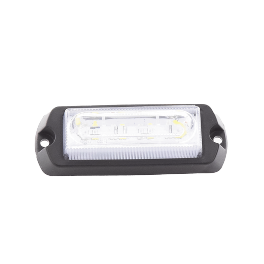 Luz Auxiliar Ultra Brillante de 8 LED, color Ãmbar / Claro , con mica transparente.