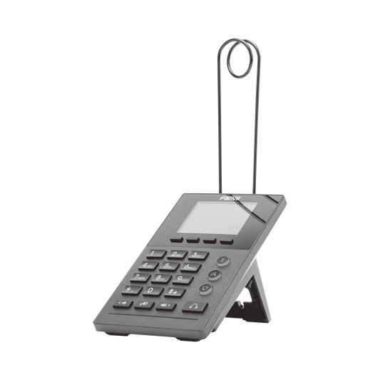 TelÃ©fono IP para Call Center para 2 lineas SIP con soporte para diadema, pantalla LCD de 2.8 pulgadas a color, PoE