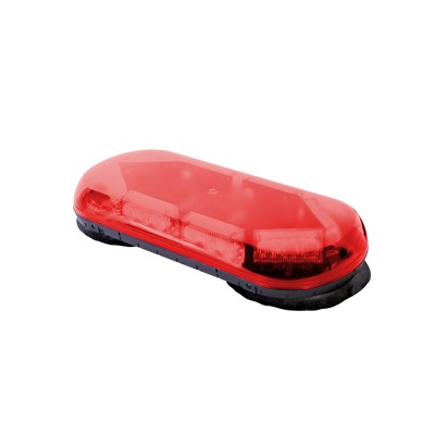 Mini barra con 24 LED, Color Rojo y Montaje MagnÃ©tico de SucciÃ³n