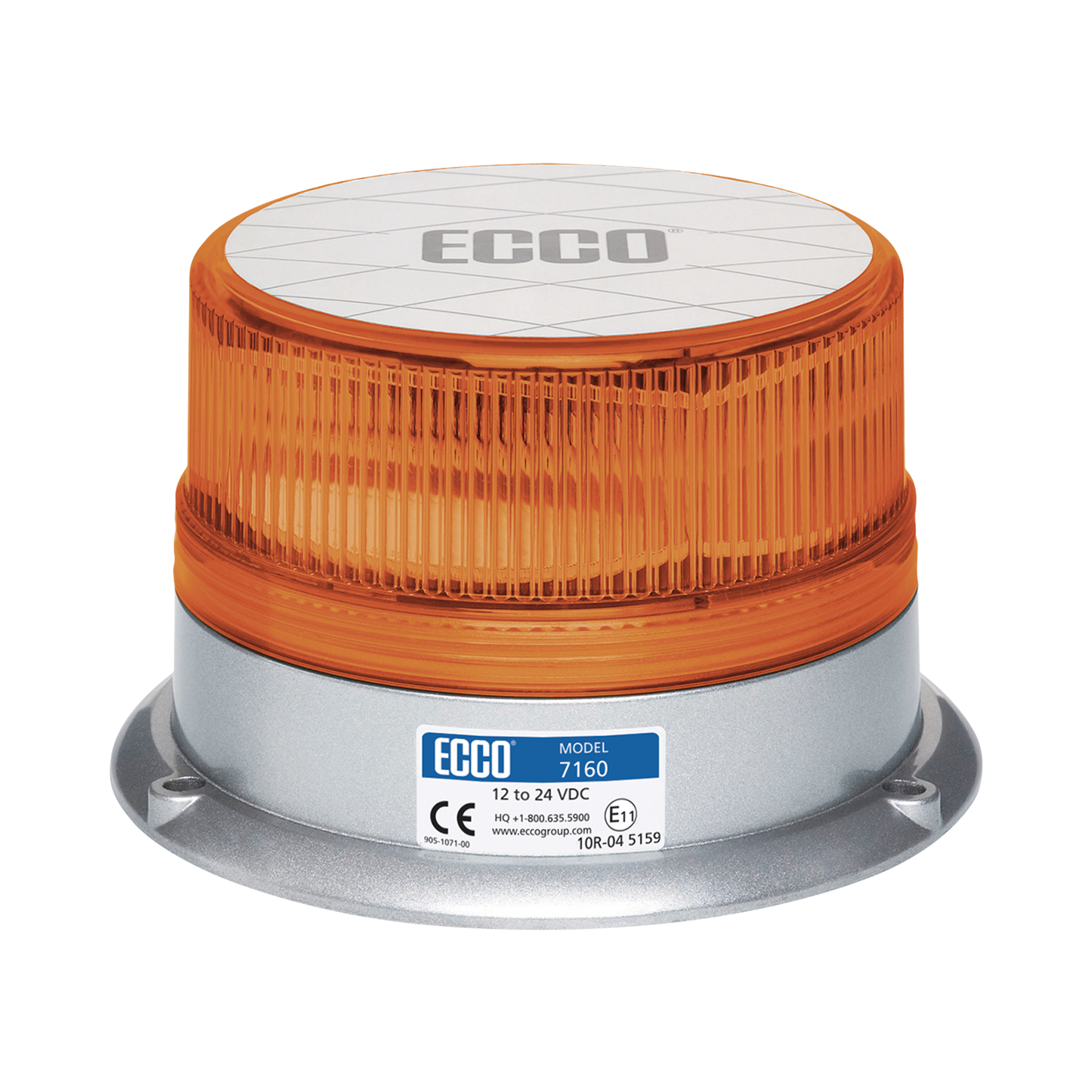 Baliza LED: Reflex, 12-24 Vcc, 15 patrones de destello, Ã¡mbar