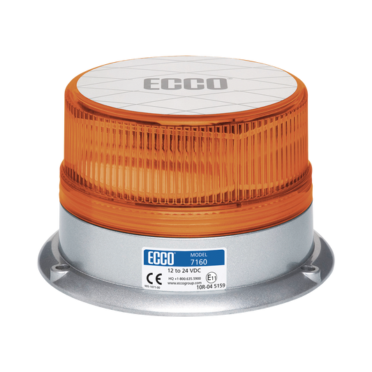 Baliza LED: Reflex, 12-24 Vcc, 15 patrones de destello, Ã¡mbar