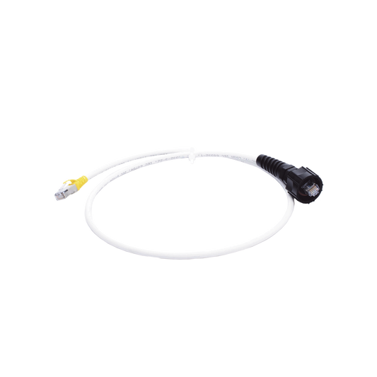 Patch Cord Reforzado Industrial (Ruggedized), Cat6A Blindado S/FTP, CM/LS0H, 3 Ft