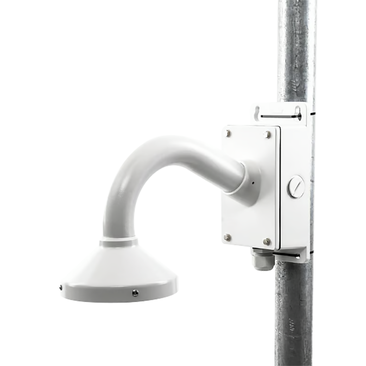 Montaje Universal de Pared con Cuello de Ganso y Caja de Conexiones / Compatible con CÃ¡maras Domo y Bala / Uso en Interior