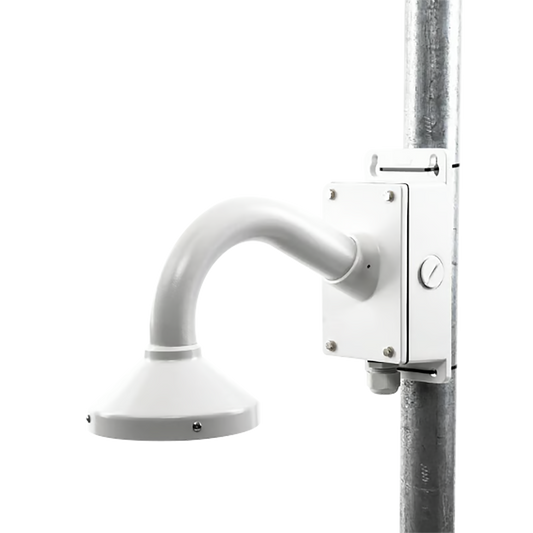 Montaje Universal de Pared con Cuello de Ganso y Caja de Conexiones / Compatible con CÃ¡maras Domo y Bala / Uso en Interior