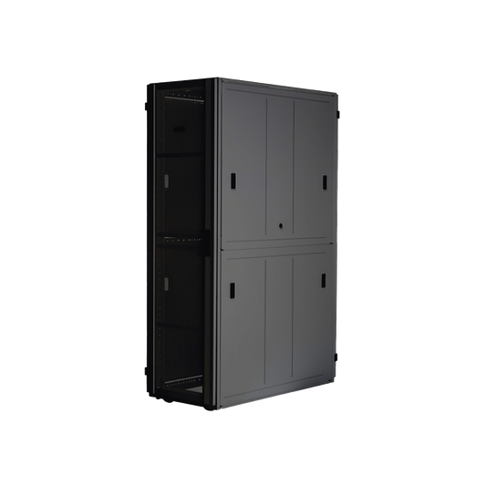 Gabinete FlexFusionâ„¢ XGL (Light) para Centros de Datos, 42 UR, 600 mm de Ancho, 1070 mm de Profundidad, Fabricado en Acero, Color Negro